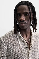 OPEN-WEAVE TEXTURED SHIRT