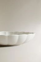 SCALLOPED PORCELAIN SOUP PLATE