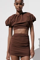 BALLOON CROP TOP