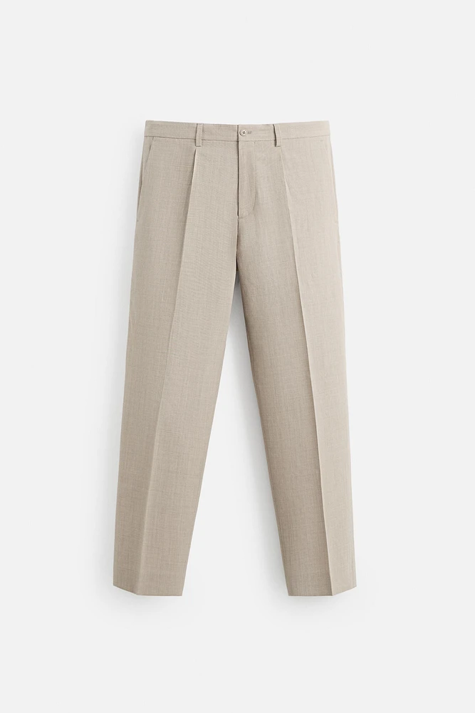 100% WOOL SUIT PANTS