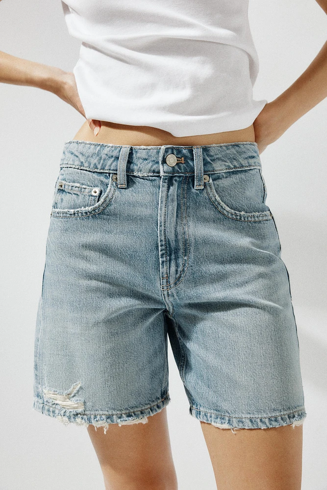 BERMUDA EN JEAN TRF TAILLE MOYENNE