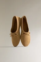 LEATHER BALLERINAS