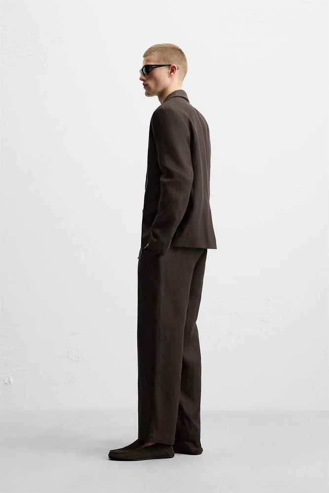 PANTALON DE COSTUME 100 % LIN