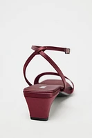 SATIN EFFECT SANDALS