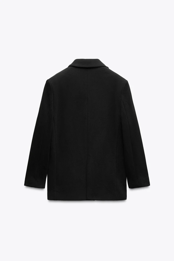 VESTE OVERSIZE EN MOLLETON