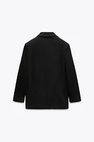 VESTE OVERSIZE EN MOLLETON