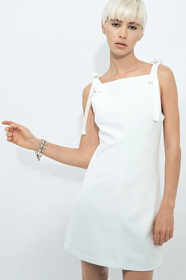 ELASTIC TRIM SHORT DRESS