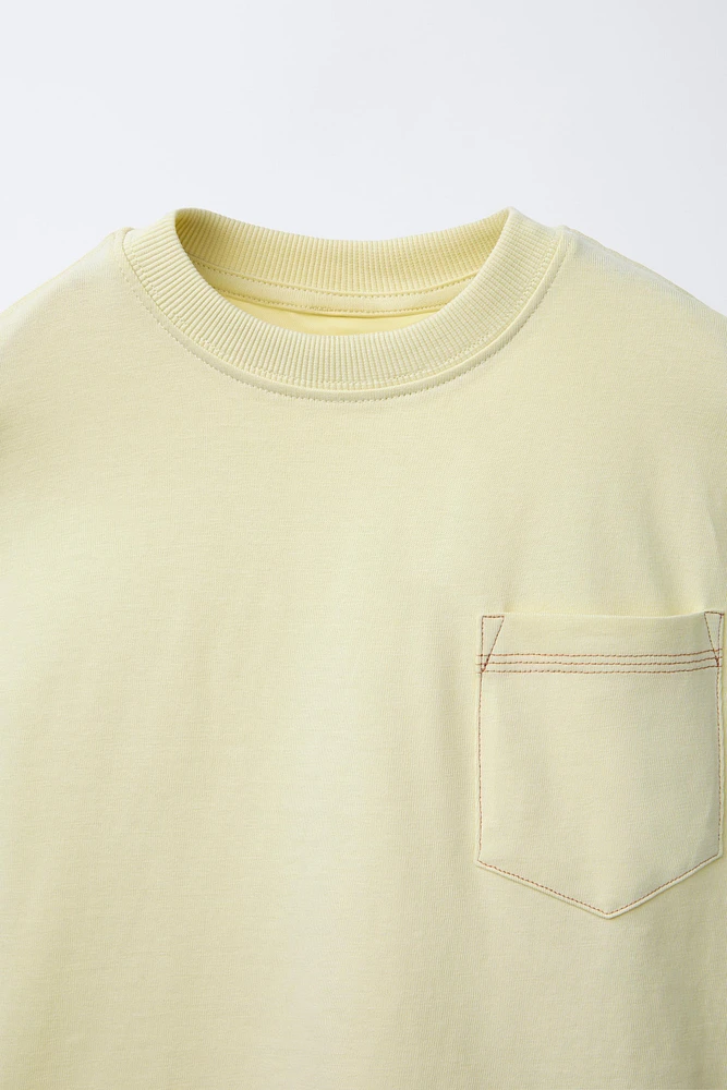 TOPSTITCH POCKET T-SHIRT