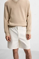CANVAS TEXTURED SHORTS