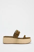 STRAPPY PLATFORM SANDALS