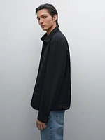 Veste à fermeture Éclair en coton mélangé