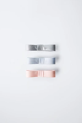 THREE-PACK OF BOW BARRETTES