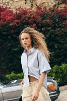 STRIPED POPLIN SHIRT