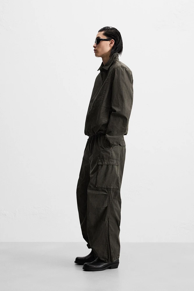 WASHED TECHNICAL CARGO PANTS