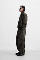 WASHED TECHNICAL CARGO PANTS
