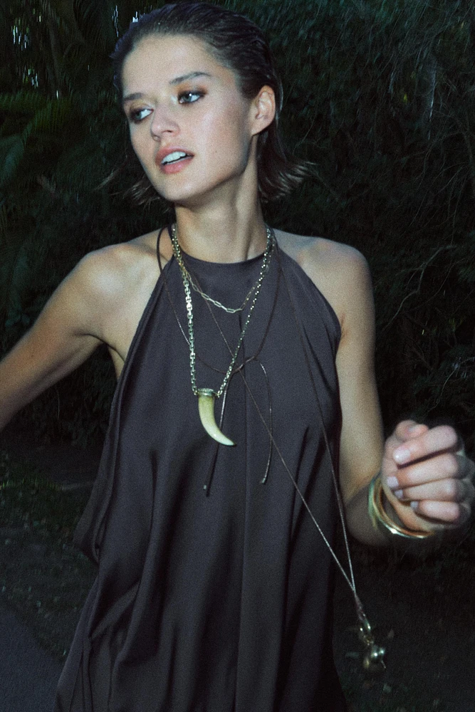 SATIN EFFECT DRESS ZW COLLECTION