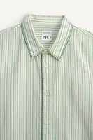 CHEMISE RAYÉE COTON/SOIE ÉDITION LIMITÉE