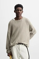 RELAXED FIT TEXTURED SWEATER