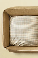 PET BED CUSHION GINGHAM CHECK