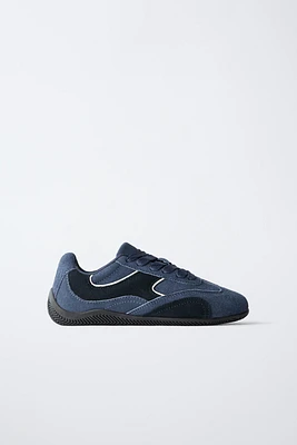 BASKETS EN CUIR