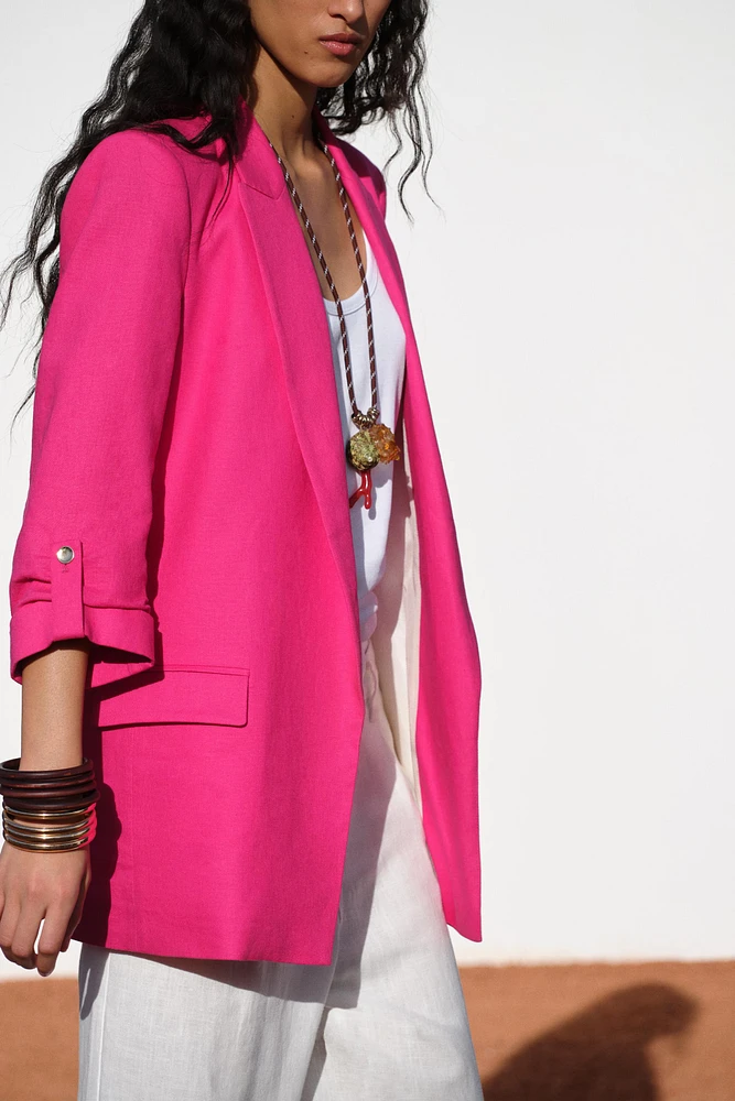 VESTE À MANCHES RETROUSSÉES