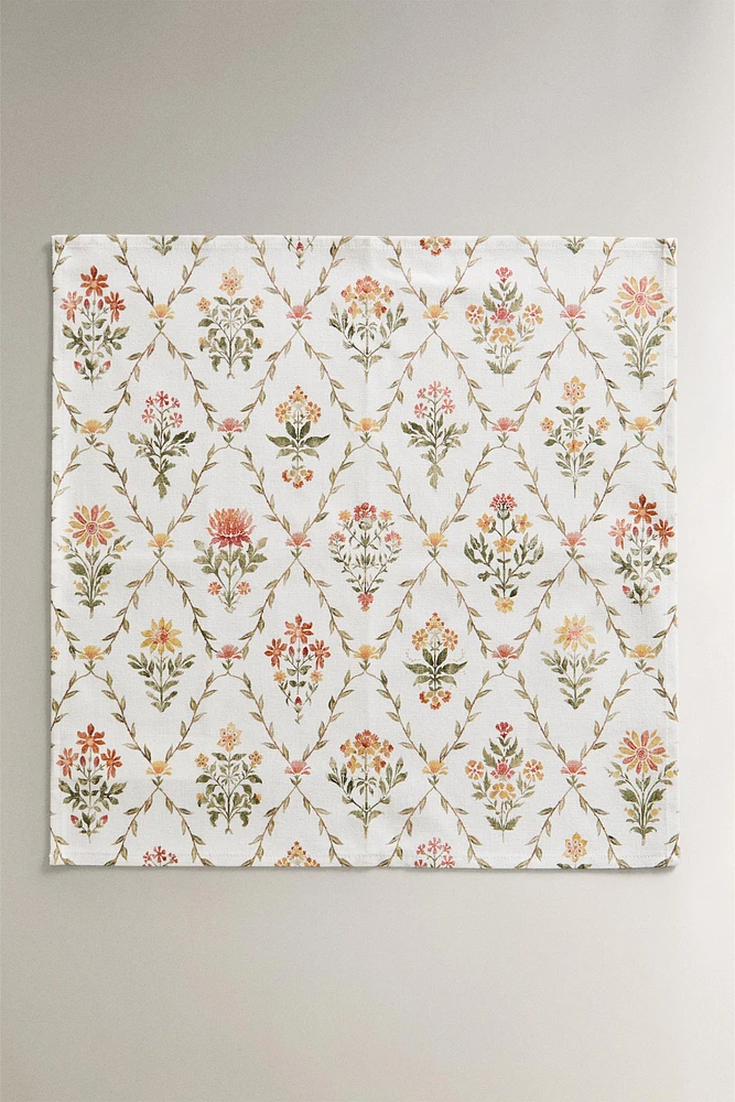 FLORAL COTTON NAPKINS (SET OF 2)