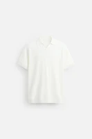 TEXTURED KNIT POLO