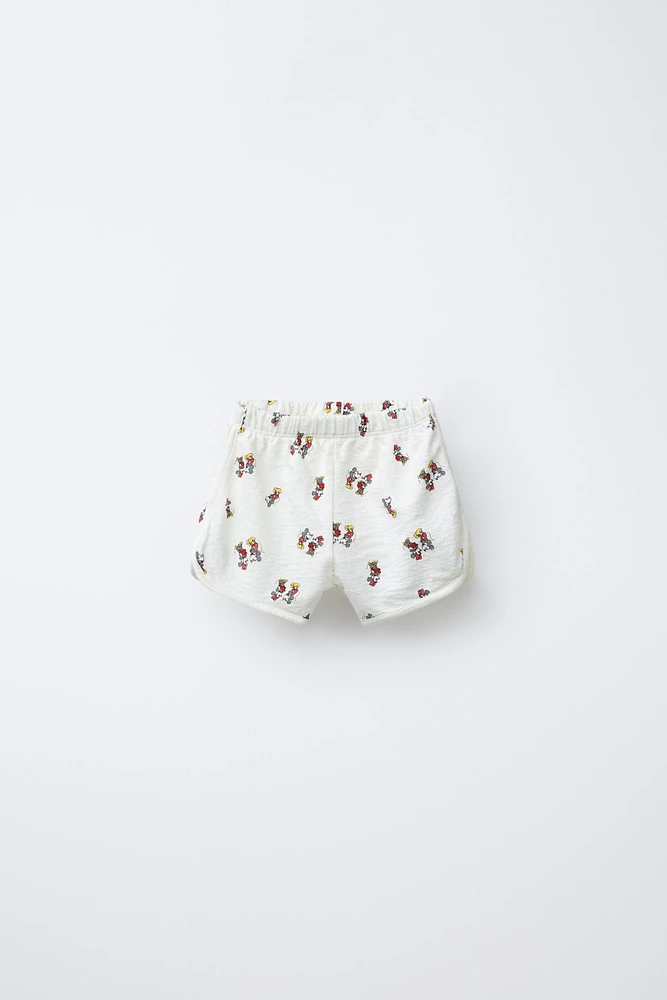 MICKEY AND MINNIE MOUSE © DISNEY TEXTURED BERMUDA SHORTS