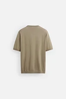 T-SHIRT REGULAR FIT EN MAILLE