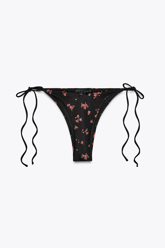 FLORAL PRINT BIKINI BOTTOMS