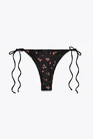 FLORAL PRINT BIKINI BOTTOMS