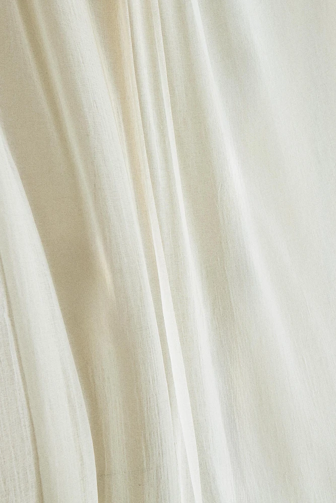 LOW OPACITY DOUBLE-WIDTH SHEER CURTAIN