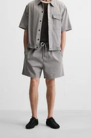 RELAXED FIT WASHED SHORTS