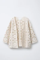 KIMONO FLEURS MACRAMÉ