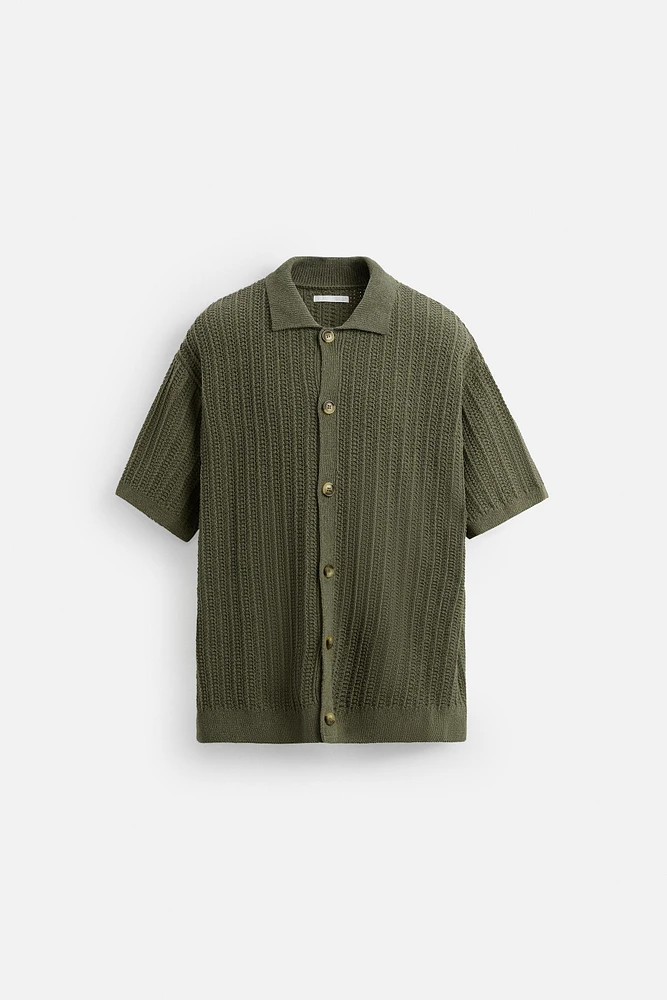 CHEMISE EN MAILLE STRUCTURÉE