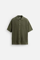 CHEMISE EN MAILLE STRUCTURÉE