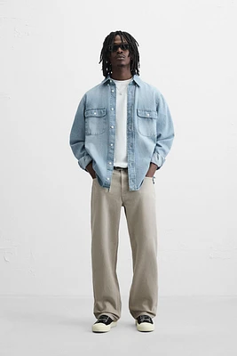 RELAXED FIT DRAWSTRING JEANS