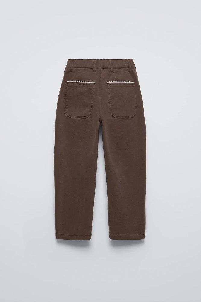 PANTALON BALLON DENTELLE