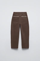 LACE TRIM BALLOON LEG PANTS