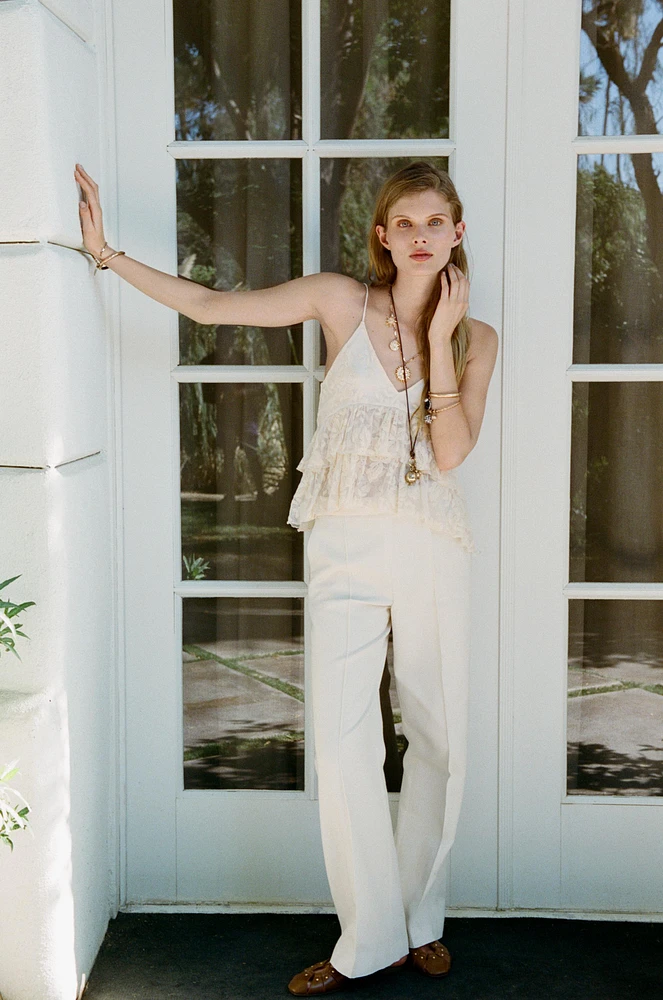 SEAMED HIGH WAIST PANTS