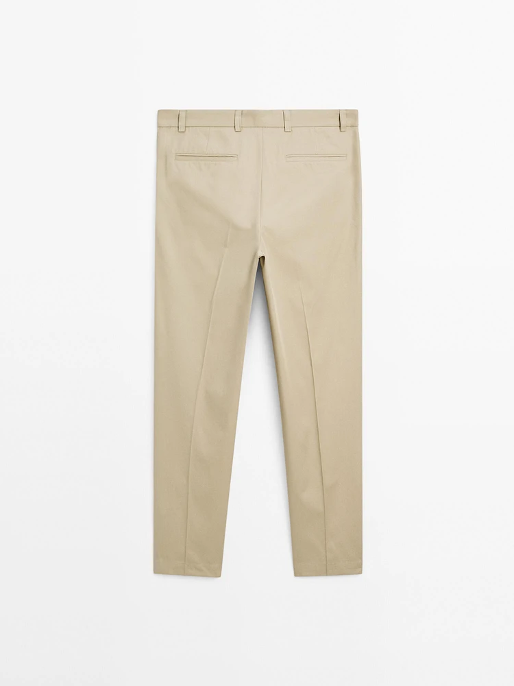 Relaxed-fit trousers with dart detail