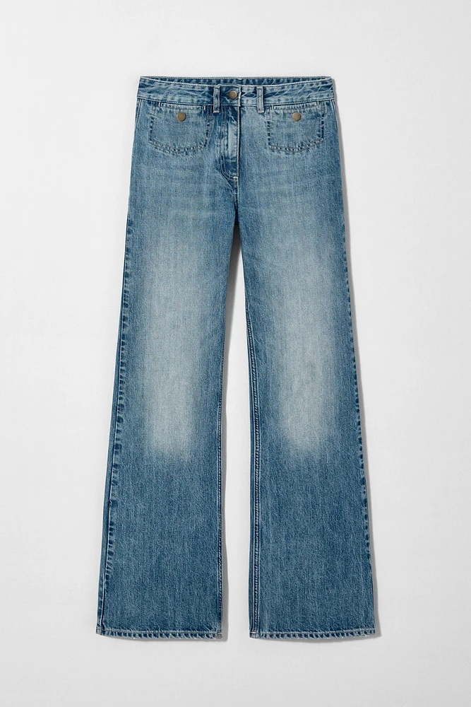 JEAN JAMBE LARGE À TAILLE NORMALE KATE MOSS X ZARA