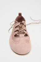 CONTRAST STRAP BALLET FLATS