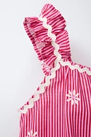 SHORT WAVE STRIPE JUMPSUIT