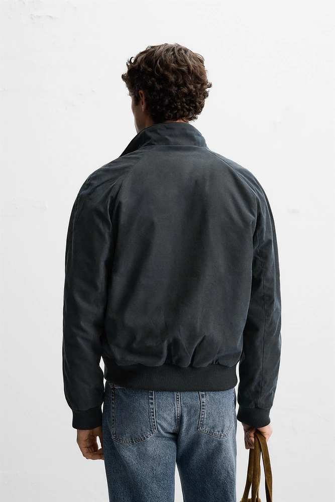 BLOUSON EFFET CIRÉ