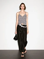 Jupe-culotte longue lin