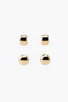 PACK OF HALF HOOP EARRINGS