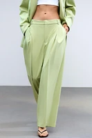 BELTED SUIT PANTS