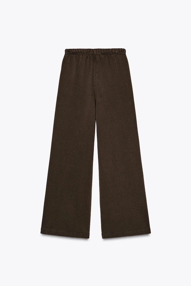 PANTALON DROIT EN MOLLETON
