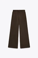 PANTALON DROIT EN MOLLETON